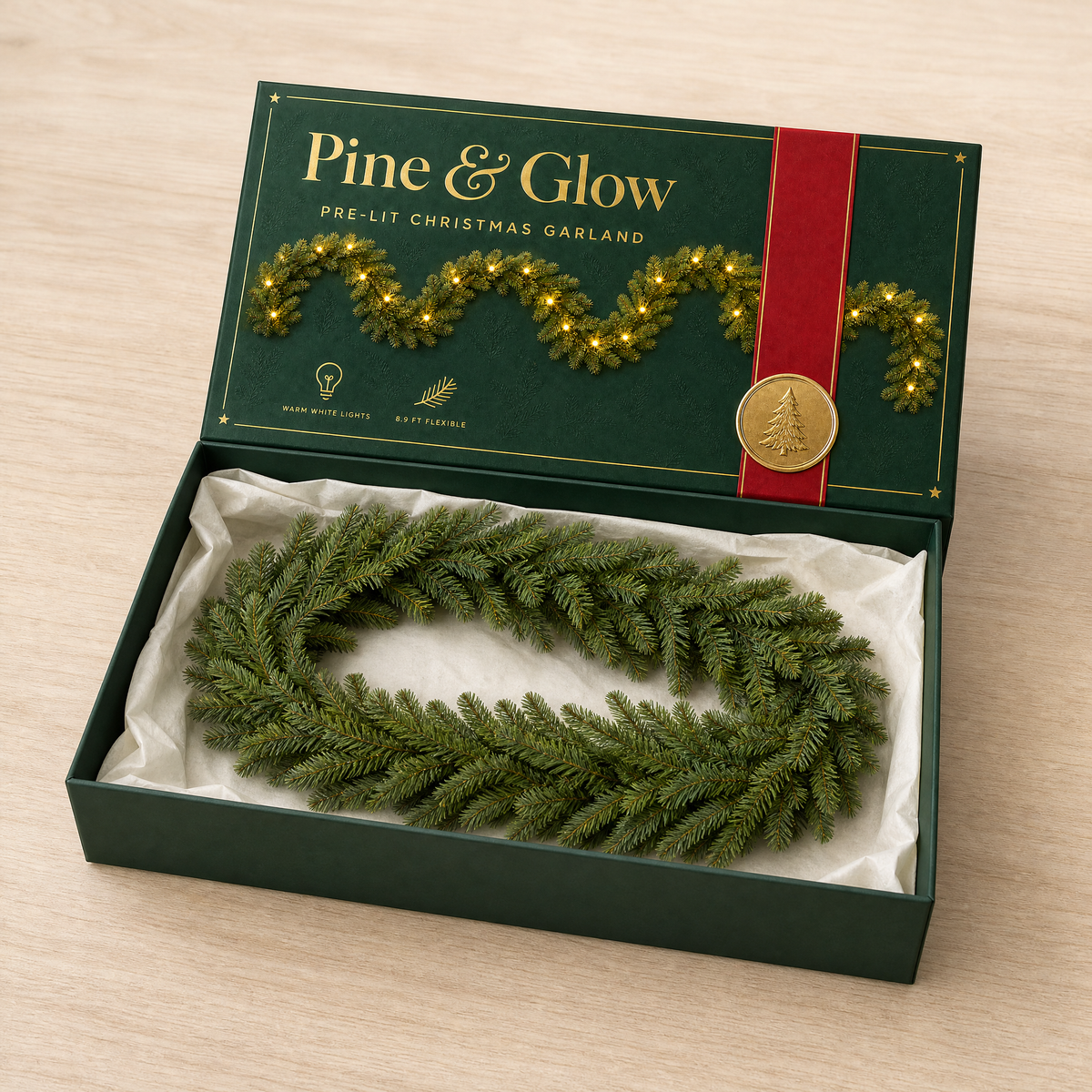 Pine & Glow™ Pre-Lit Christmas Garland